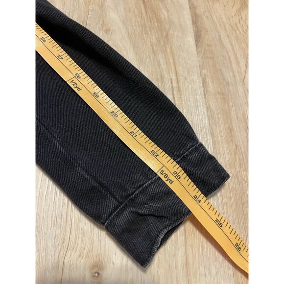 SUPERDRY Jacket NWT Women Size 8 Trucker Jean Patches Denim Black - Picture 13 of 13